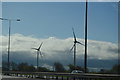 Wind turbines by the M1