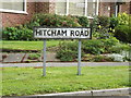 Hitcham Road sign