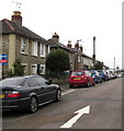 White arrow on Prince Street, Ryde