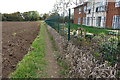 Footpath by the new care home