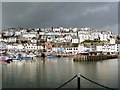 Amazing light under a worsening sky, Brixham Harbour