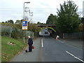 Low railway bridge crossing St Ninian