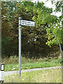 Roadsign on the B1077 Debenham Road