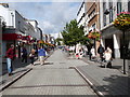 Union Street, Torquay, with the spire of St Mary Magdalene