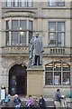 Statue in front of the Library