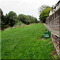 Riverbank bench, Usk