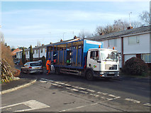 SP2965 : Recycling collection, Mercia Way, Warwick by Robin Stott
