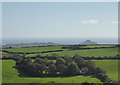 Fields south of Trencrom Hill