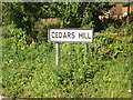 Cedars Hill sign