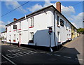 Corner view of The Cross pub, Copplestone