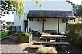 Outdoor Seating at Robert Burns Centre, Dumfries