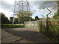 TM1164 : Gates to the Electricity Sub-Station off Tower Lane by Geographer