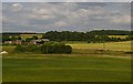 Farm buildings off Grove Road, from the railway