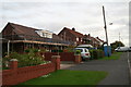 Construction work on houses in Mill Lane, East Halton