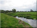 Looking East along the Congresbury Yeo River towards Wrington