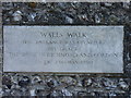 Plaque for Walls Walk, Chichester