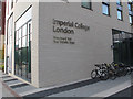 TQ2081 : Woodward Hall, Imperial College - name lettering by David Hawgood
