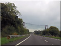 A487 approaching overhead cable