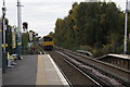 SJ3699 : Train leaving Old Roan Station, Aintree by Mike Pennington