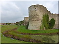 TQ6404 : Pevensey Castle by PAUL FARMER