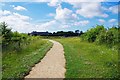 Footpath in Kilkenny Lane Country Park, Carterton, Oxon