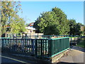 Road and footbridges over the New River, Highfield Road, N21