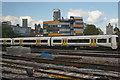 Train leaving London Bridge Station