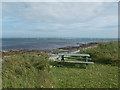 HY5322 : Shapinsay: picnic bench at the north end by Chris Downer