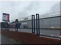 SJ8446 : Newcastle-under-Lyme: closed bus depot by Jonathan Hutchins