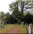 Path to the cemetery chapel, Eton