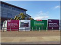 Site hoardings for a new development for Sheffield Hallam University