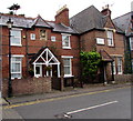 Victorian inscription on Mill Lane houses, Clewer Village, Windsor