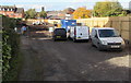 Building site viewed from Bridgewater Street, Whitchurch, Shropshire