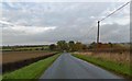 Bend ahead on Gainsborough Road B1206