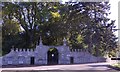 An entrance gate to Angles Park, Glamis Castle