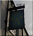 Sign for the Angel Inn, Gilling West