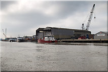 TG5206 : Shipyards on the River Yare by David P Howard