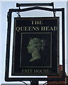 Sign for the Queens Head, Marlpool