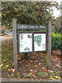 TM1644 : Christchurch Park Information Board in Christchurch Park by Geographer