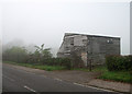 Great Gransden: grey boards, grey sky