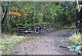 SO1708 : Dry stone wall, Environmental Resource Centre, Ebbw Vale by M J Roscoe