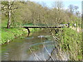 Footbridge over the River Bollin in The Carrs park