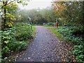 Footpath crossing NCN64 at Skellingthorpe