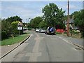 Approaching the level crossing on Salford Road