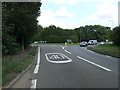 A507 approaching roundabout,Clophill