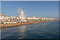 TQ3103 : The Beach from the Pier, Brighton, East Sussex by Christine Matthews