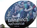 Sign at the entrance to Ballynahinch Rugby Club