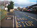 Bus stop on Prospect Place (A688)