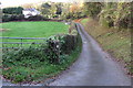 Track to houses off Bryn Y Bia road