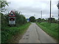 Approaching the level crossing on Audley End